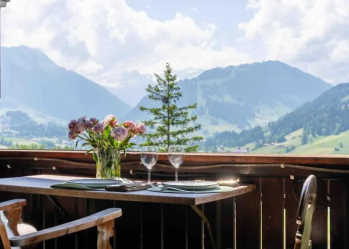 Enjoy Breathtaking View In Luxury Chalet Apartment Saanen photo