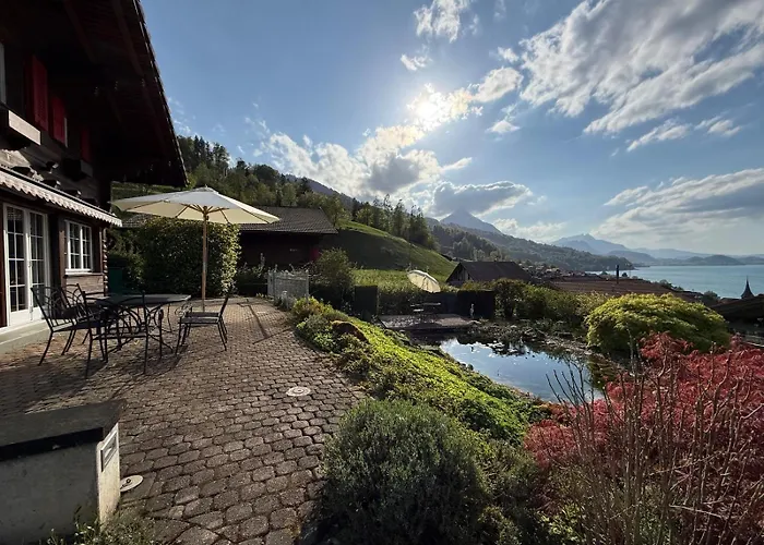 Elegant Family Chalet With Lake And Mountain Views Leissigen photo